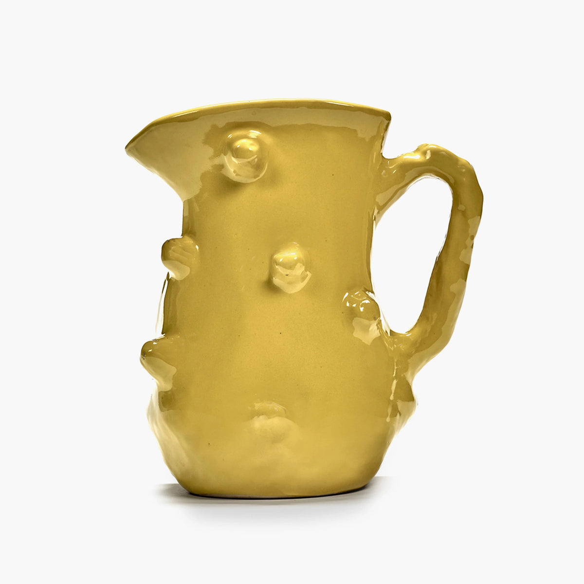 Pichet en céramique jaune Charly