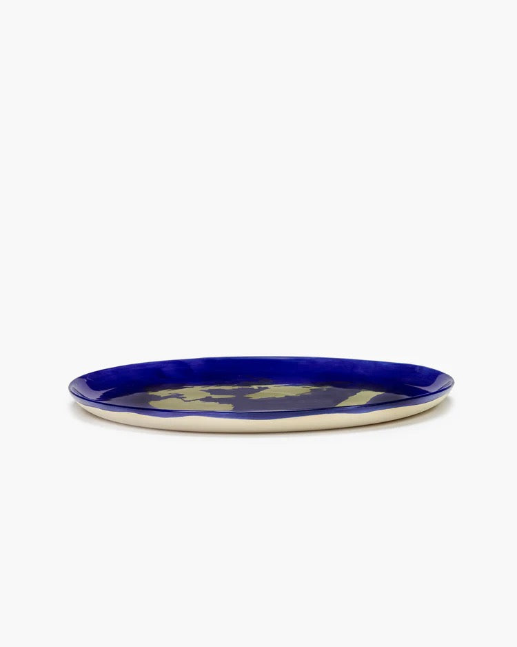 Plat de service blue & golden pepper by Ottolenghi
