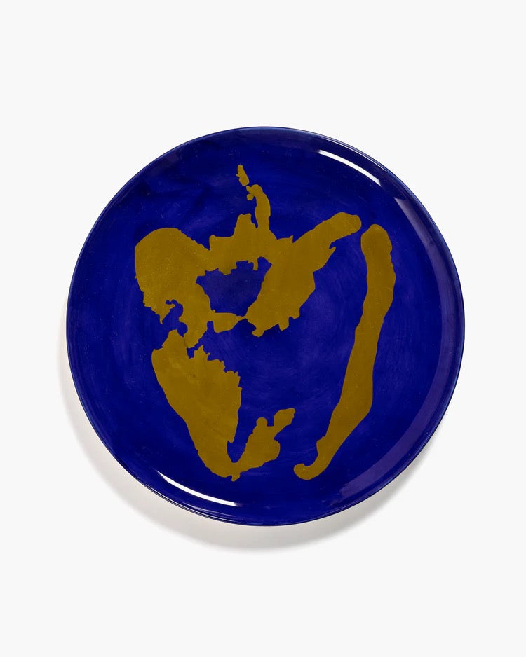Plat de service blue & golden pepper by Ottolenghi