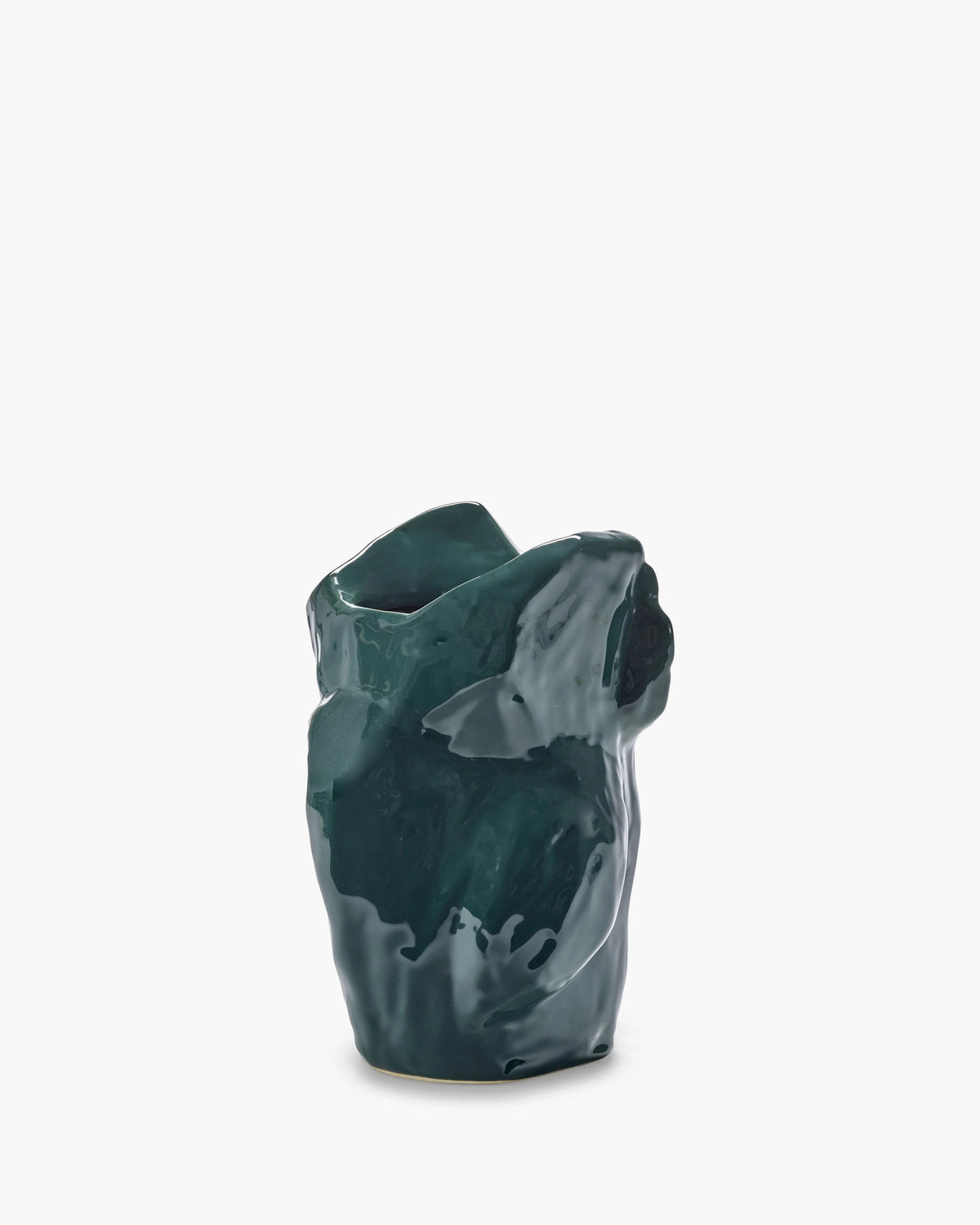 Owl Vase S Dark Green “After Midnight”