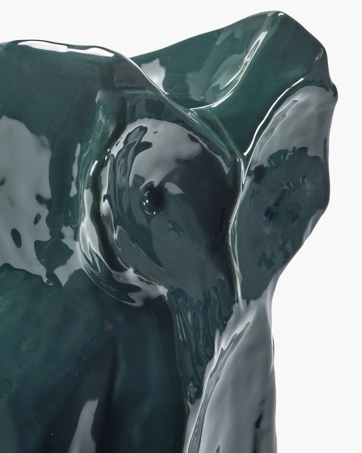 Owl Vase S Dark Green “After Midnight”