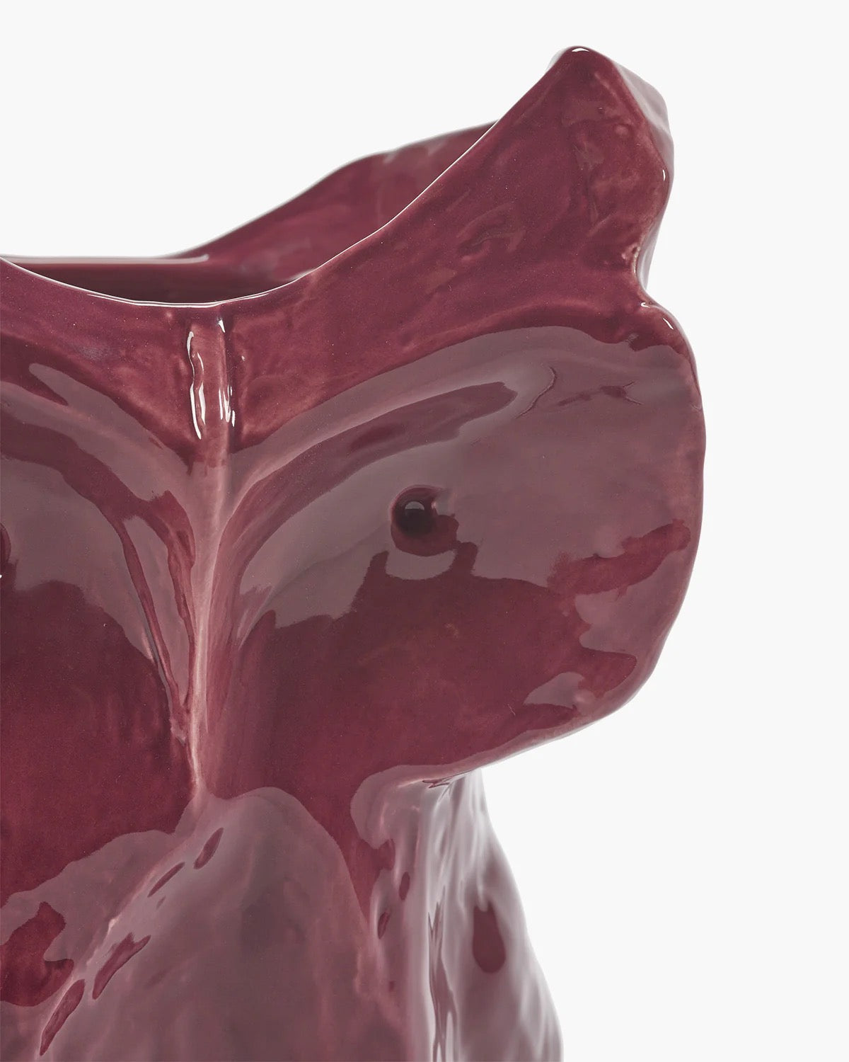 Owl Vase S Aubergine "After Midnight"